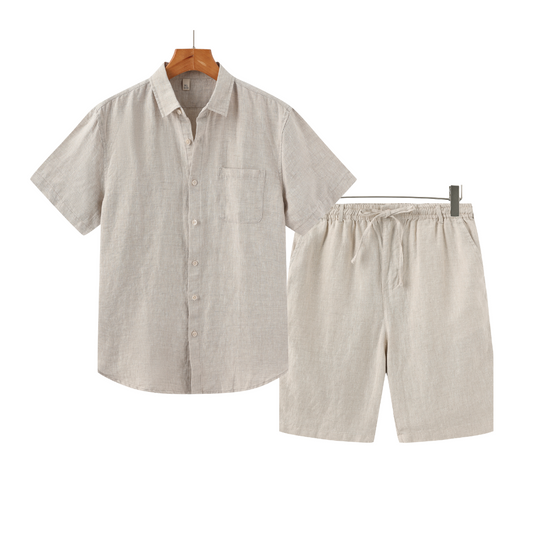 Conjunto de Verano de Lino | Camisa y Shorts