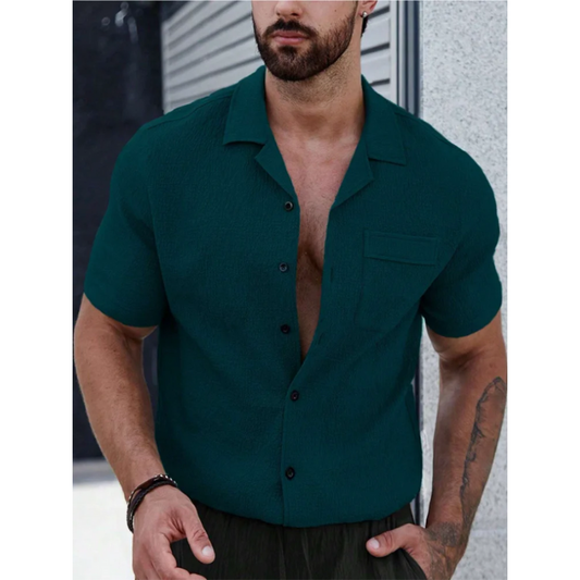 Camiseta de Manga Corta Estilo Hawaii