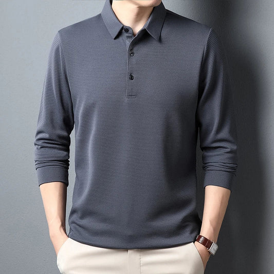 Camisa Polo de Manga Larga Esencial
