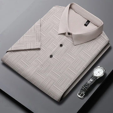 Textured Men's Polo Shirt