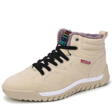 Botas Masculinas de Veludo Estilo Esportivo