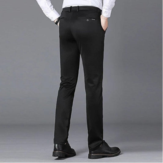 Ultra-Stretch Men's Dress Pants - Wrinkle-Resistant Technology