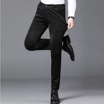 Ultra-Stretch Men's Dress Pants - Wrinkle-Resistant Technology
