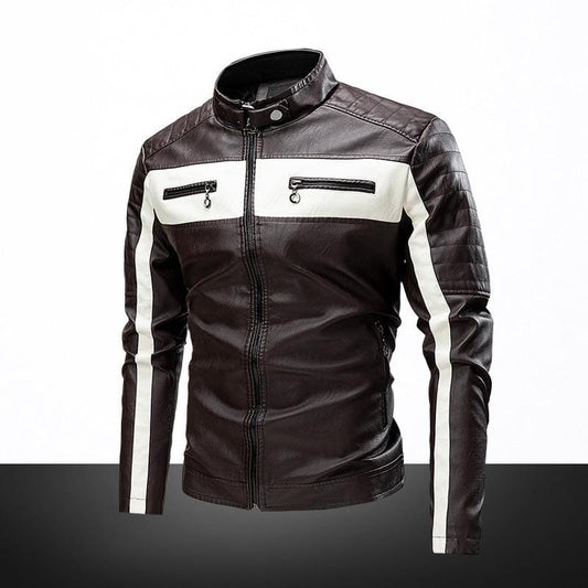 Chaqueta de Cuero Vintage para Hombre - Estilo Elegante