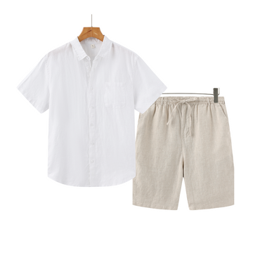 Conjunto de Verano de Lino | Camisa y Shorts