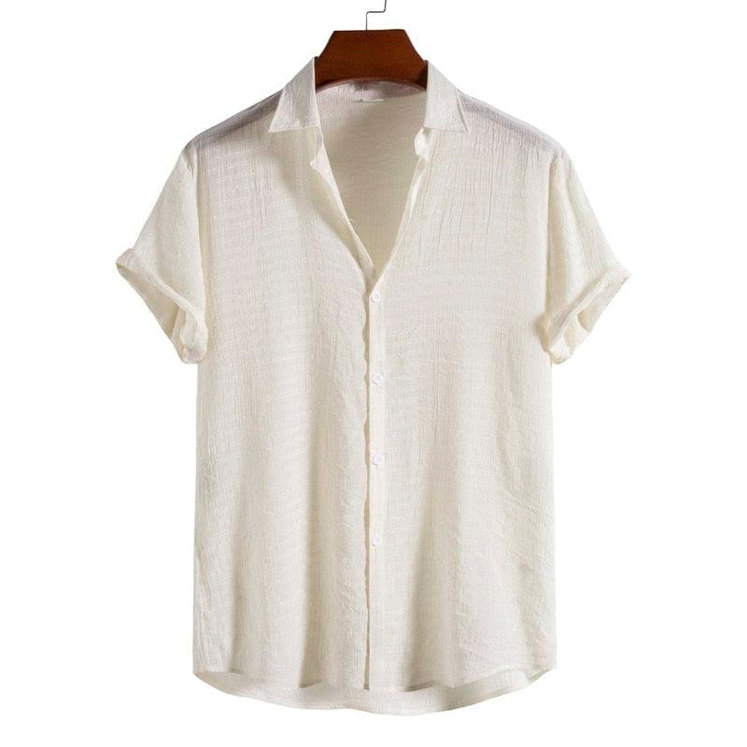 Camisa de Verano de Manga Corta Casual