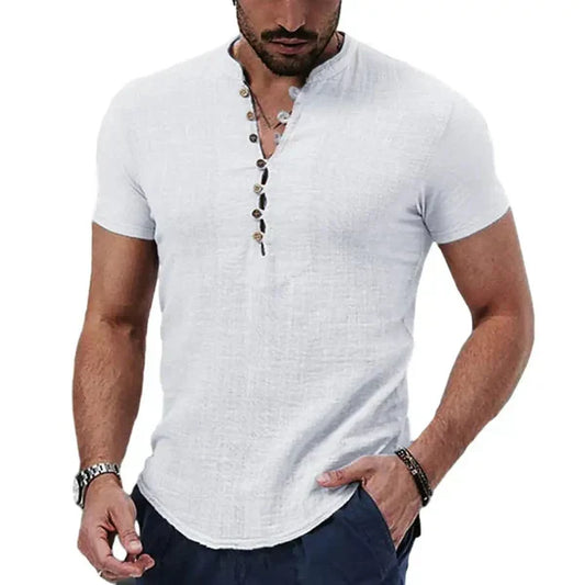 Camisa de Lino Estilo Urbano