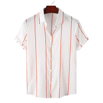 Camisa de Rayas Hawaiana para Verano