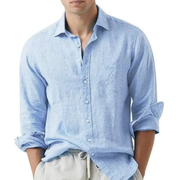 Camisa de Lino Estilo Old Money