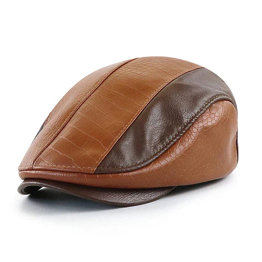 Gorra de Cuero Vintage para Hombre