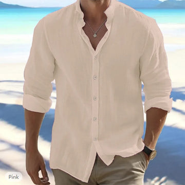 Camisa de Lino con Estilo Playero