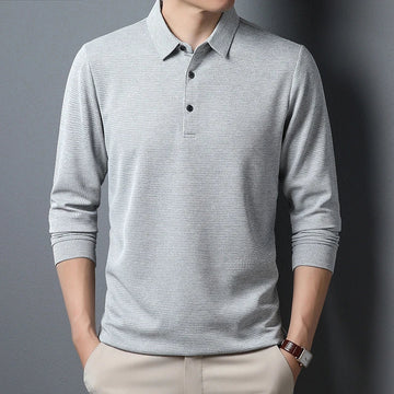 Camisa Polo de Manga Larga Esencial