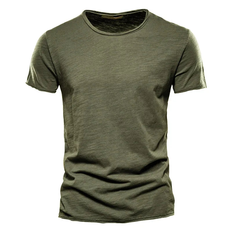 Camisa Básica Casual Masculina para o Verão
