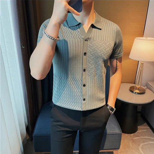 Camisa Polo Masculina Vintage Chic