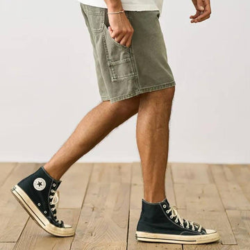 Retro Bermuda Masculina de Corte Recto