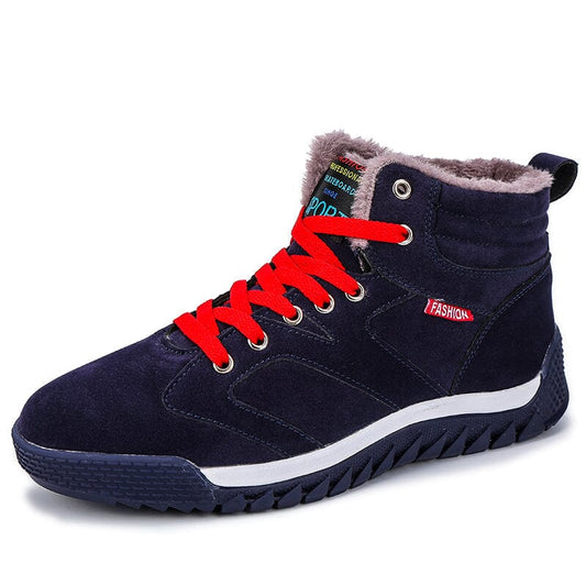 Botas Masculinas de Veludo Estilo Esportivo
