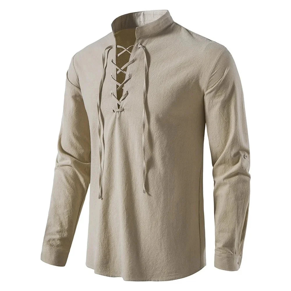 Camisa Vintage de Lino Escocés