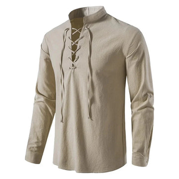 Camisa Vintage de Lino Escocés