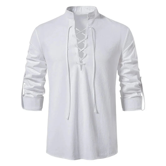 Camisa Vintage de Lino Escocés