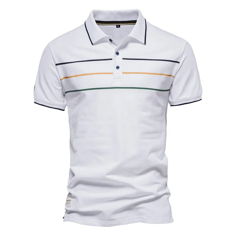 Camisa Polo Masculina com Detalhes Contrastantes