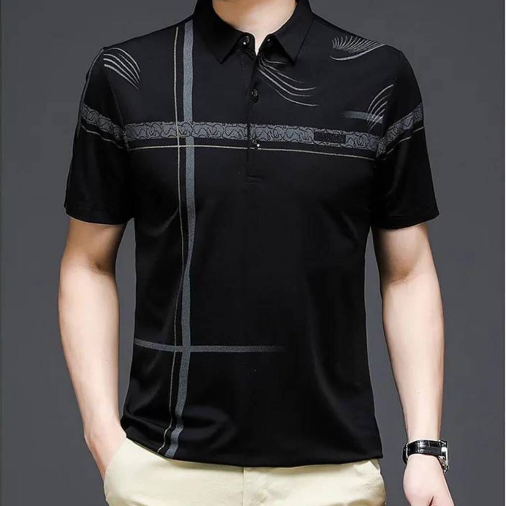 Camisa Polo para Hombre con Diseño Cruzado
