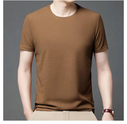 Camiseta Básica de Algodón para Hombre