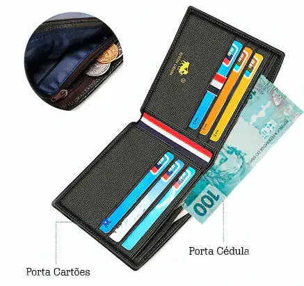 Cartera de Cuero para Hombre Vision Denim