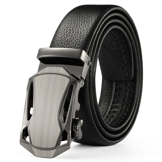 Cinturón Masculino Elegante con Hebilla de Catraca