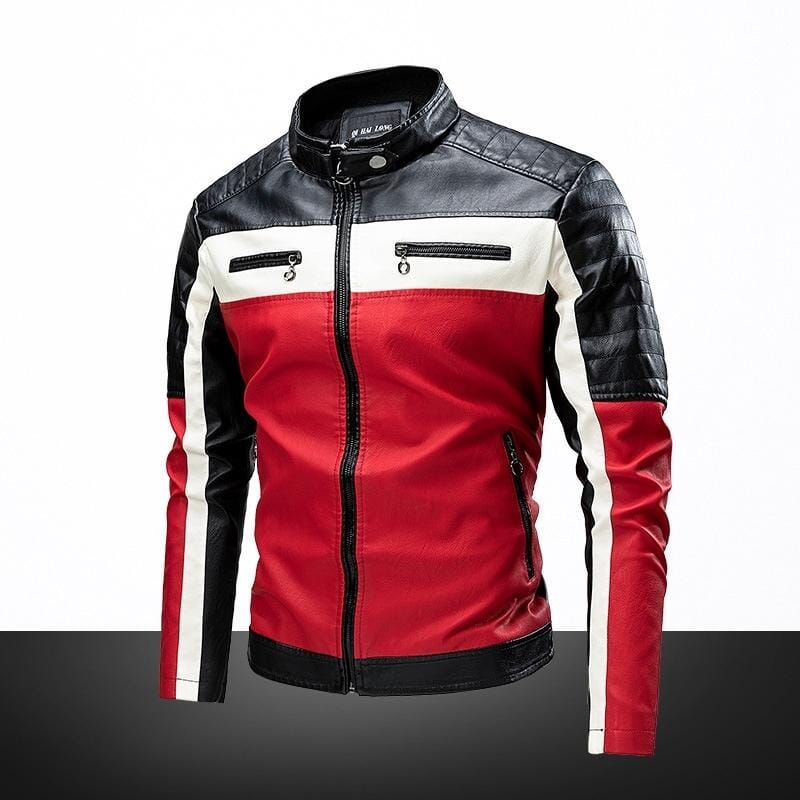 Chaqueta de Cuero Vintage para Hombre - Estilo Elegante