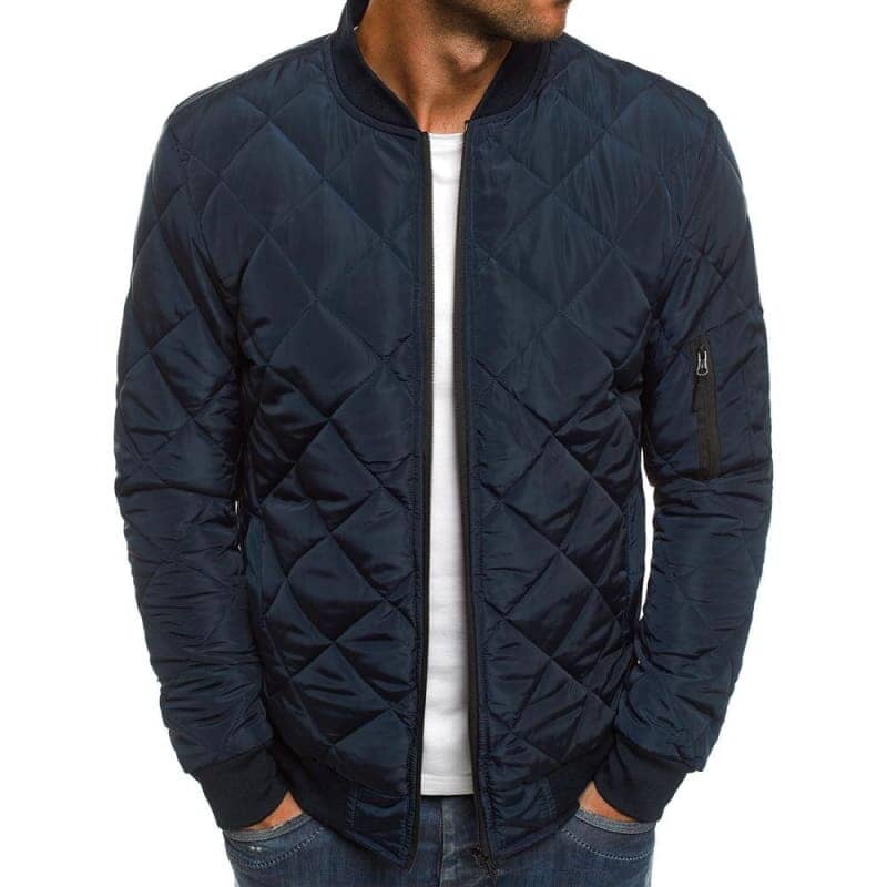 Chaqueta Masculina Forrada de Estilo Clásico