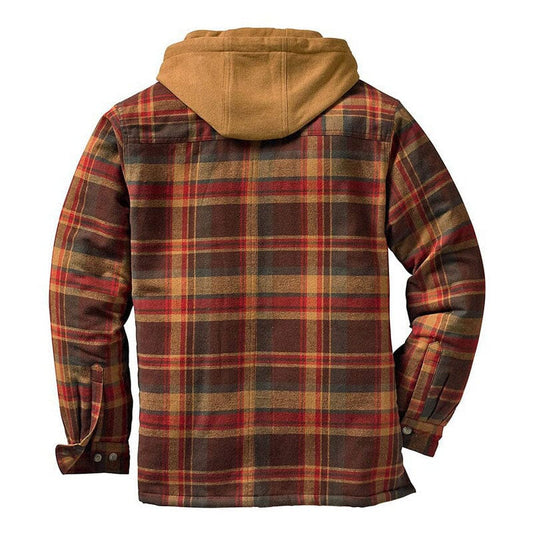 Chaqueta Acolchada de Cuadros para Hombre