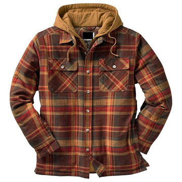 Chaqueta Acolchada de Cuadros para Hombre