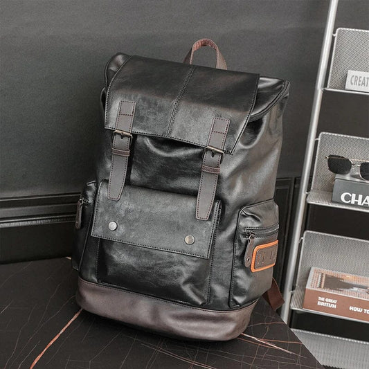 Brainly Mochila de Cuero para Hombre