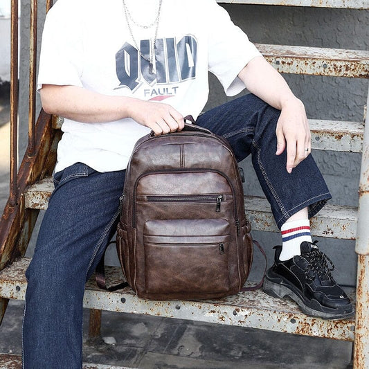 Logan Mochila de Cuero para Hombre